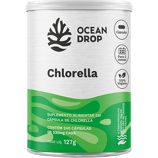 CHLORELLA 240 CAPS 400 MG OCEAN DROP