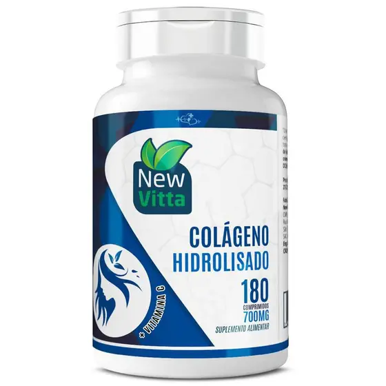 COLAGENO HIDROLISADO + VIT. C 180 COMP. 700MG NEW VITTA