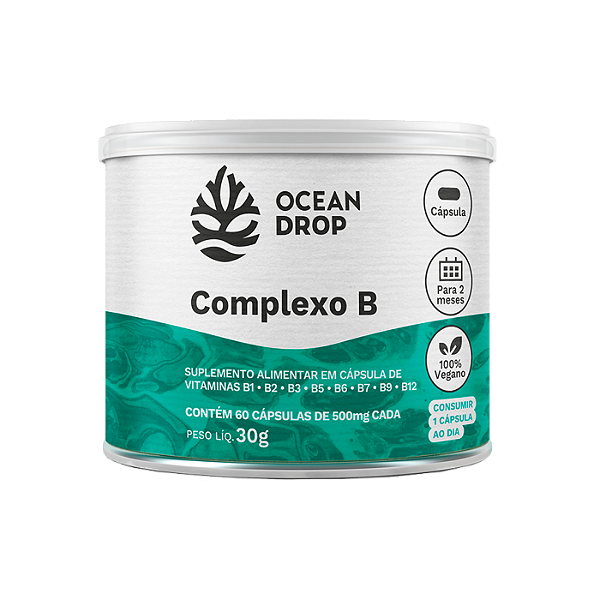 COMPLEXO B 60 CAPS 500MG OCEAN DROP