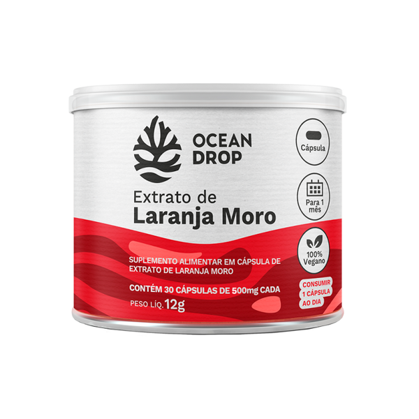 EXTRATO DE LARANJA MORO 30 CAPS 500MG OCEAN DROP