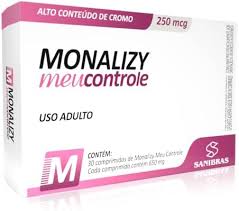 MONALIZY MEU CONTROLE 250 MCG SANIBRAS POWER SUPPLEMENTS