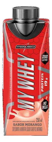 MY WHEY SHAKE MORANGO 250ML INTEGRAL MEDICA