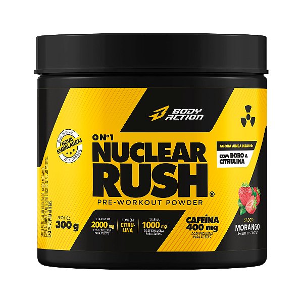 NUCLEAR RUSH 300G MORANGO BODY ACTION