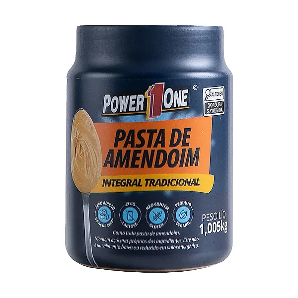 PASTA DE AMENDOIM POWER 1 ONE INTEGRAL TRADICIONAL 1,005 KG