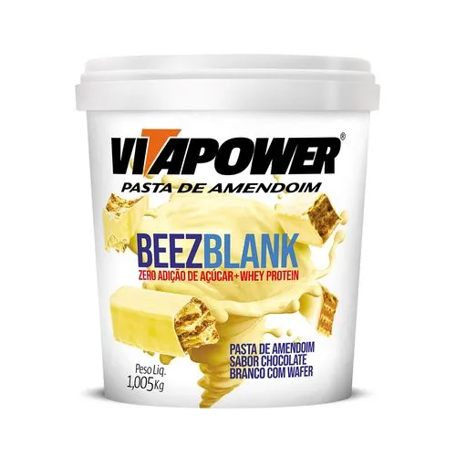 PASTA VITAPOWER PROTEIN POTE 1005G SABOR BEEZ BRANCO VITAFOR