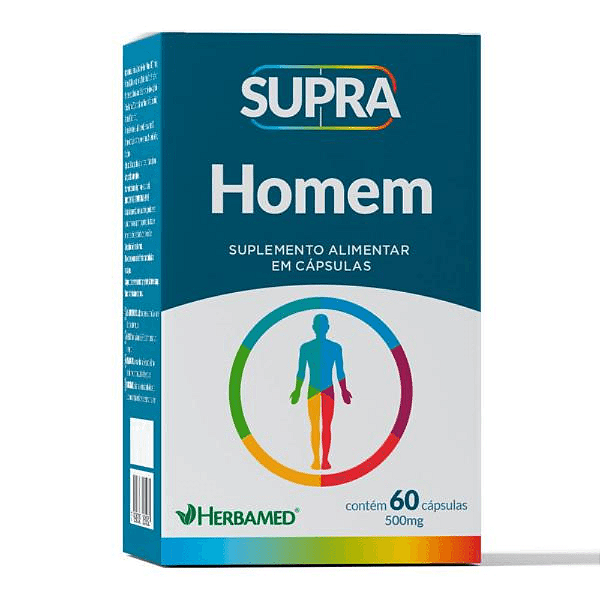 POLIVITAMINICO SUPRA HOMEM 60 CAPS/500 MG HERBAMED