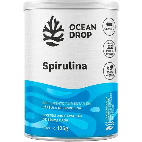 SPIRULINA 240 CAPSULAS 520 MG OCEAN DROP