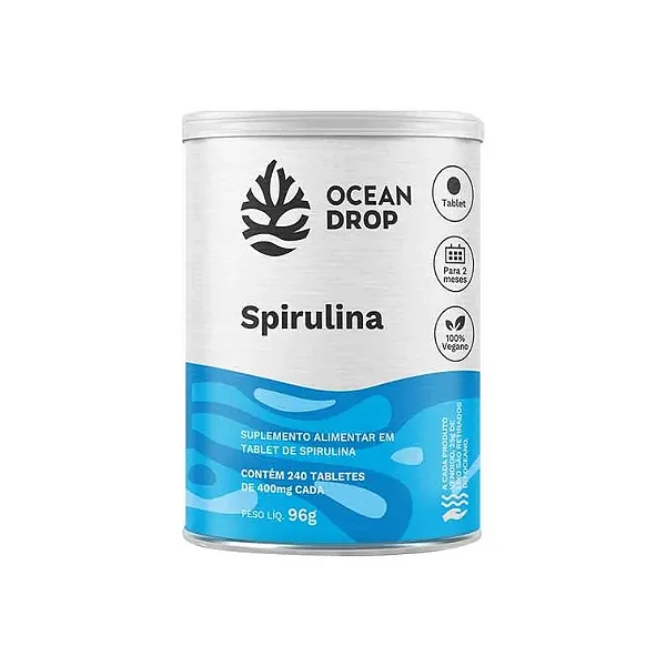 SPIRULINA 240 TABLETES 400 MG OCEAN DROP