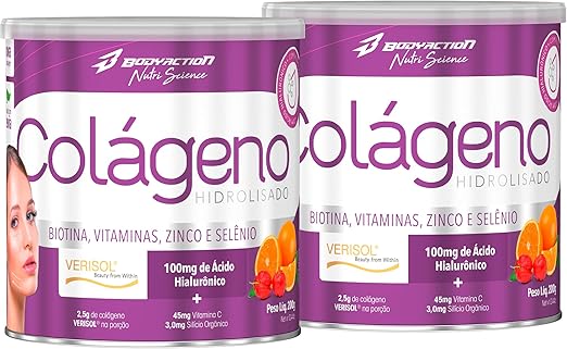 2 x COLAGENO VERISOL ACIDO HIALURONICO BODY ACTION 200G
