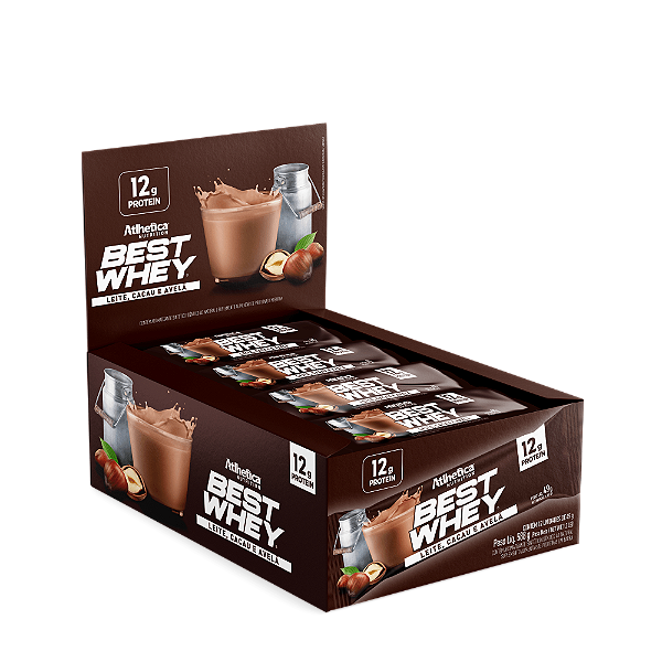 BEST WHEY BAR 12G PROTEINA 12UND DE 49G ATLHETICA