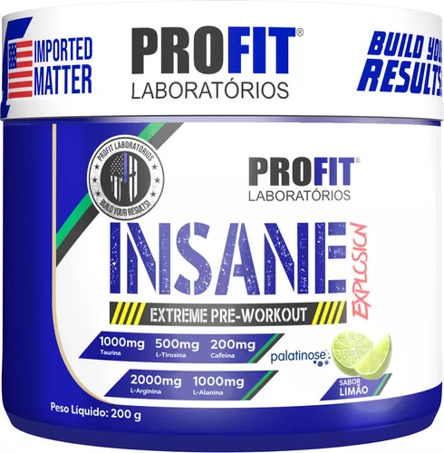 PRE TREINO INSANE EXPLOSION 200G PROFIT