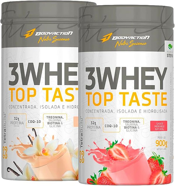 2 WHEY TOP TASTE 900G BODY ACTION