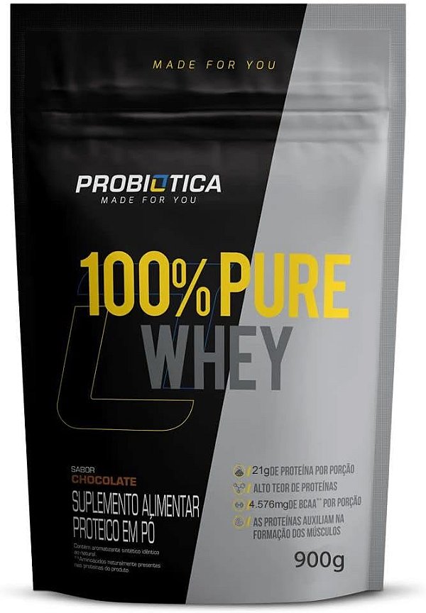 WHEY 100% PURE PROBIOTICA REFIL 900G