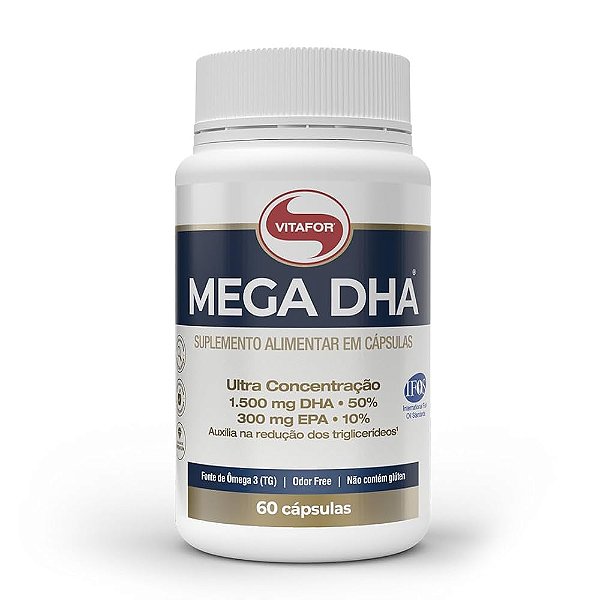 MEGA DHA 60 CAPSULAS 1000MG - VITAFOR