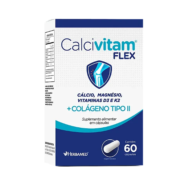 CALCIVITAM FLEX - CALCIO + ASSOCIACOES 60CAPS HERBAMED