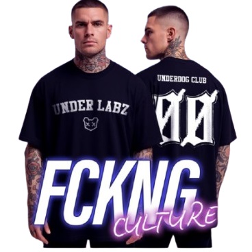 CAMISETA MASCULINA OVERSIZED BEAR M, G, GG - UNDER LABZ