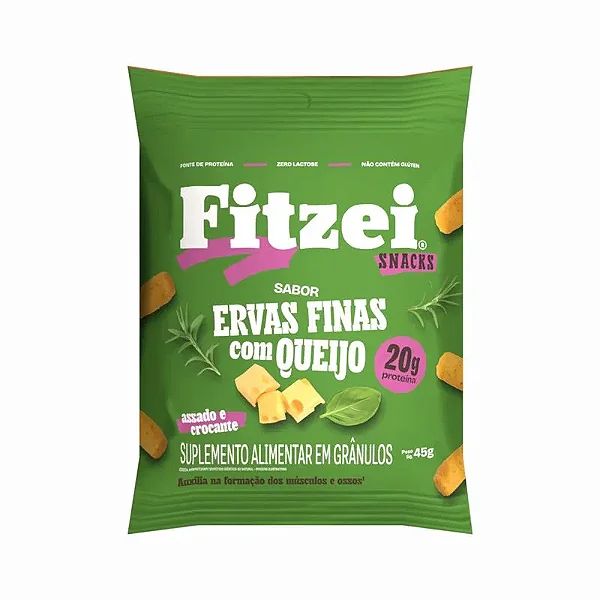 FITZEI SNACK PACOTE 45G ERVAS FINAS COM QUEIJO - VITAFOR