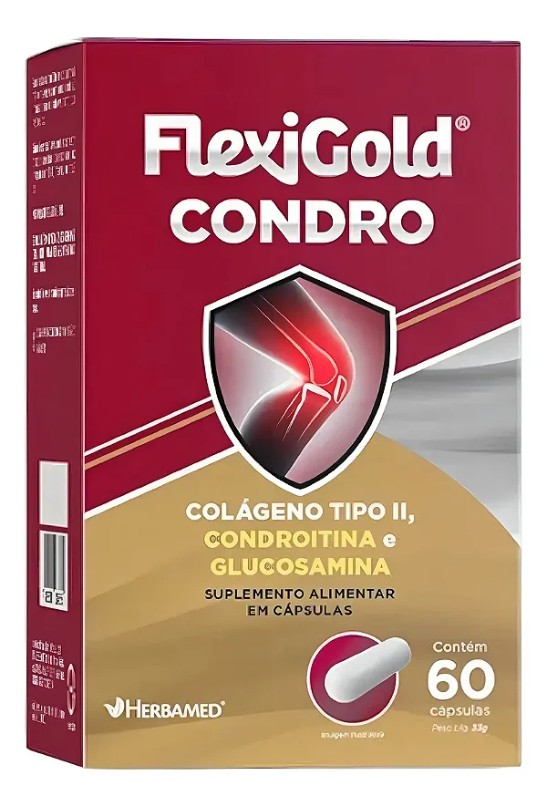 FLEXIGOLD CONDRO COLÁGENO TIPO 2 60 CAPS - HERBAMED