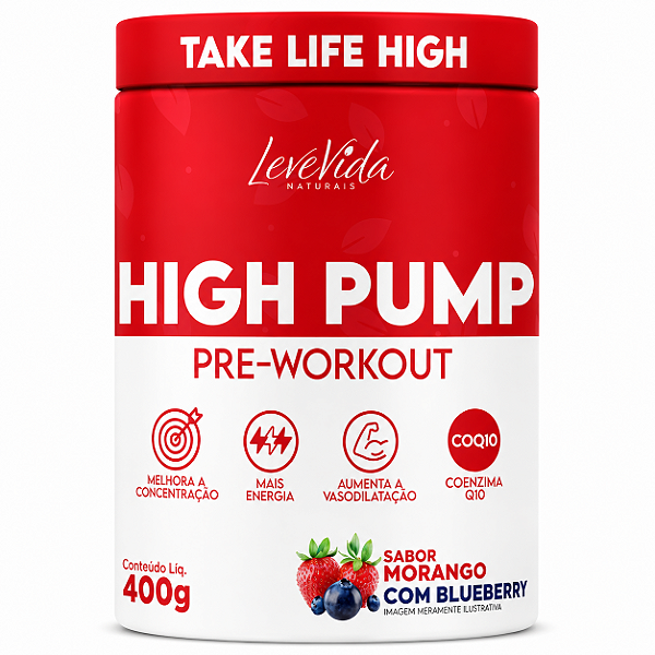 LV PRÉ TREINO HIGH PUMP MORANGO C/ BLUEBERRY 400G ABSOLUT