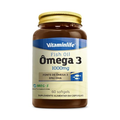 OLEO DE PEIXE - OMEGA 3 1000mg 90 CAPS VITAMINLIFE