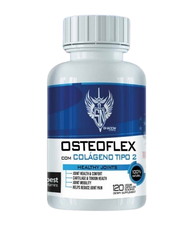 OSTEO FLEX + COLÁGENO TIPO II - 120 CAPS SHADOW NUTRITION