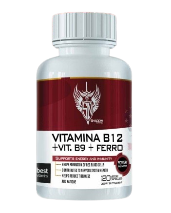 VIT B12 + FERRO + B9 - 120 CAPS SHADOW NUTRITION
