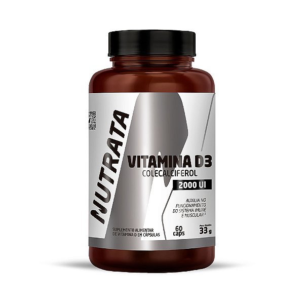 VITAMINA D3 2000UI 60 CAPS - NUTRATA
