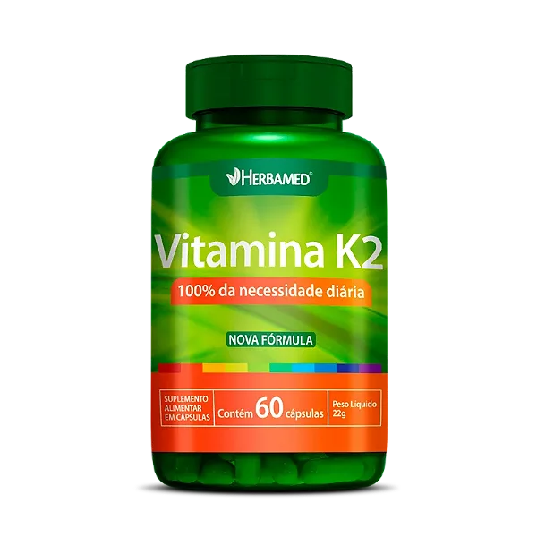 VITAMINA K2 - MENAQUINONA MK7 60CAPS 120MCG HERBAMED