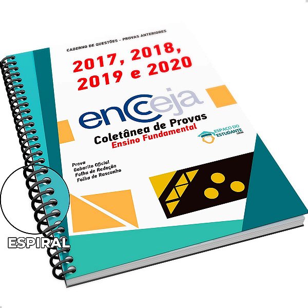 Apostila Encceja Coletânea a de Provas Ensino Fundamental 2017 a 2020 + Gabarito Oficial
