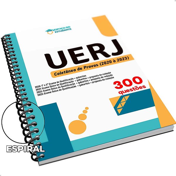 Apostila UERJ Color 300 Questões (2020 à 2023) + Gabarito Oficial