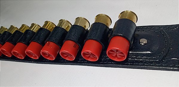 Bandoleira / Cartucheira (10 cartuchos) para espingardas cal. 12, 36 (.45) e 28 *