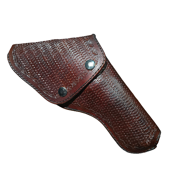 Coldre Ostensivo Revolver 4", 6,5" ou 8 3/8,  com proteçao de coronha, Modelo Luxo