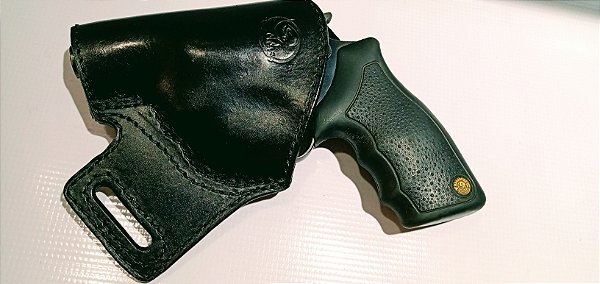 * Coldre Costas para RT 85s, 605 ou similares de 2 pol., 100% Couro