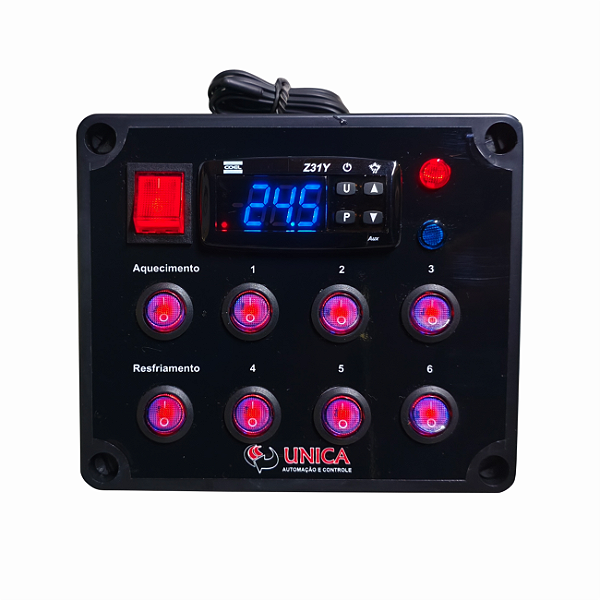 Painel Controlador/ Organizador Com Tomadas Para Aquários