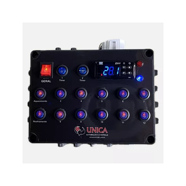 Painel Com 14 Tomadas Para Aquário + Timer Wifi