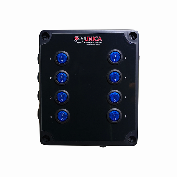Painel Com 8 Tomadas Para Aquário Com 2 Canais Wi-fi
