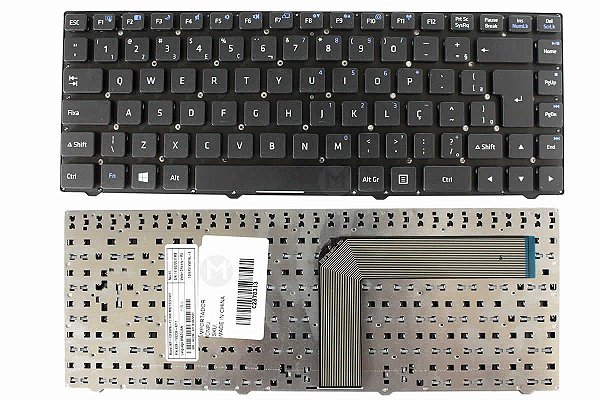 teclado Positivo Unique S1990 82r-14a212-4211 Mp-10f88pa-f51kw Sem moldura BR Ç