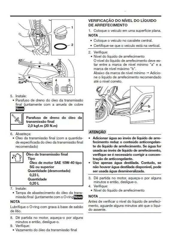 Manual De Serviço Da Yamaha Xmax 2021 Mecanicando