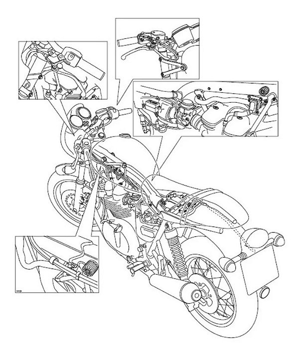 Manual De Serviço Triumph Bonneville T100 Thruxton Scrambler 2012