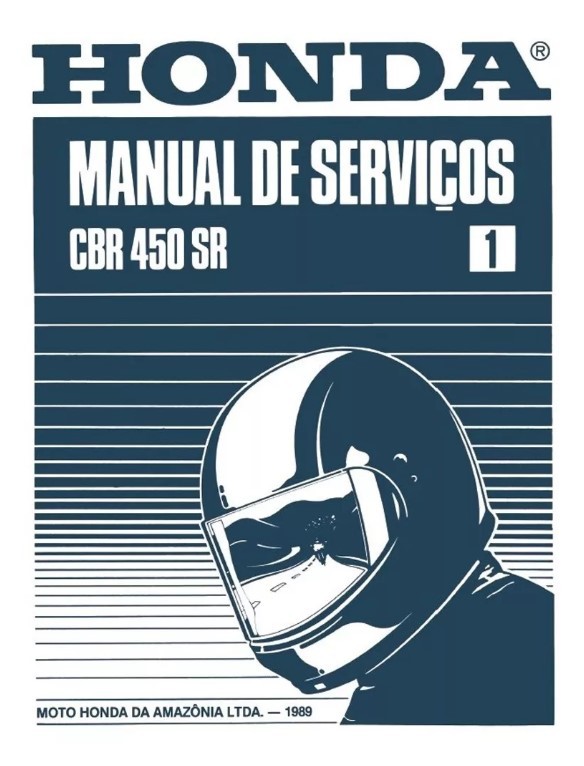 Manual De Serviço Honda CBR 450 SR 1989