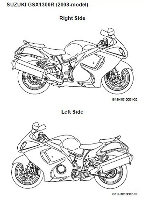 Manual De Serviço Suzuki GSXR 1300 Hayabusa Segunda Geração