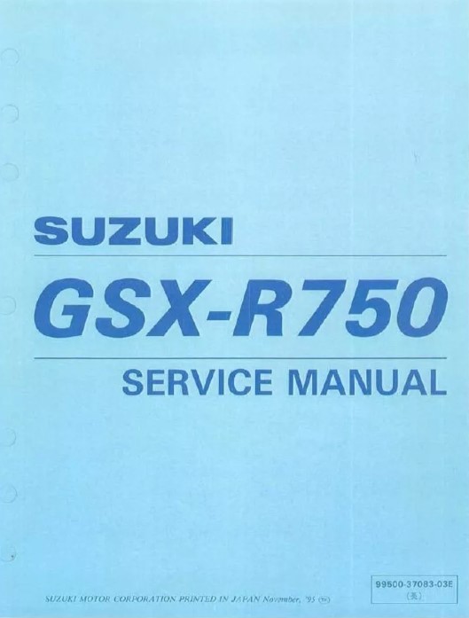 Manual De Serviço Suzuki GSXR 750 SRAD 1996 a 1999