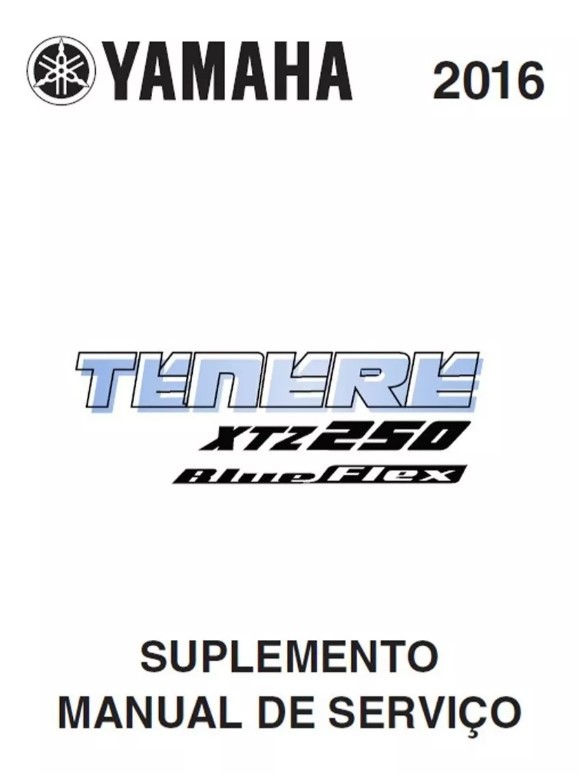 Manual De Serviço Yamaha XTZ 250 Tenere 2011 a 2016 Blueflex