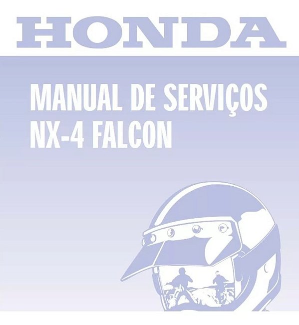 Manual De Serviço Honda NX 4 Falcon 400 Carburada 2000 a 2008