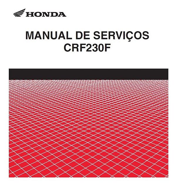 Manual De Serviço Honda CRF 230