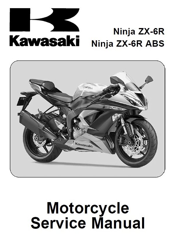 Manual De Serviço Da Kawasaki Ninja ZX-6R e ZX-6R ABS 636 2013 a 2015