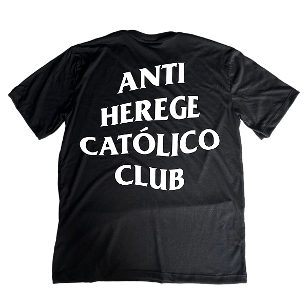 Camiseta Oversized Anti Herege Católico Club ref291 - Lançamento