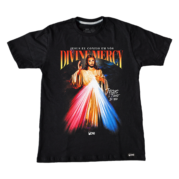 Camiseta usedons Jesus Misericordioso - Preto ref 3184