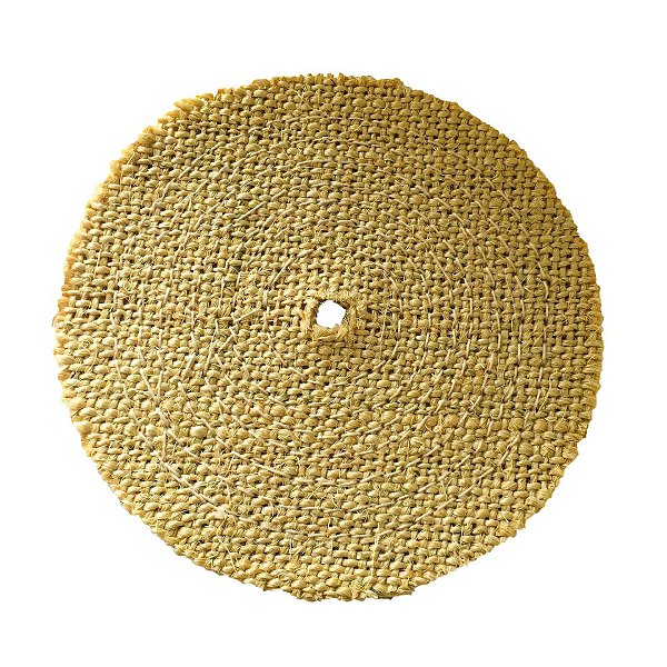 Disco de Polimento Costurado Sisal Compacto Natural - 200 mm