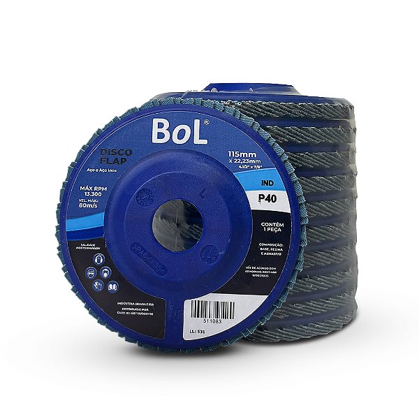 DISCO FLAP 115X22 #040 BOL COSTADO PLASTICO